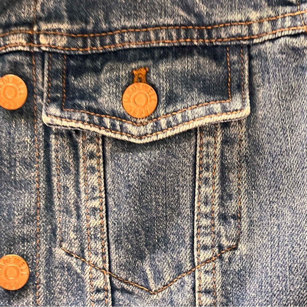 Madewell Classic Denim Jean Jacket Medium Wash Sz XS - Picture 5 of 6